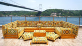 8 Thickness U Sofa Set, Moroccan Sofa, Floor Seating Sofa, Arabic Jalsa